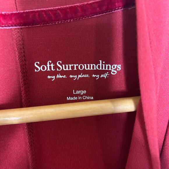 Soft Surroundings Dress Maxi Soft Knit Stretchy Cozy Comfy Viscose Nylon Size L - Picture 4 of 7